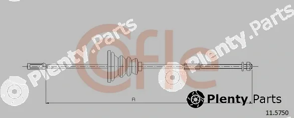 Cofle 11.5750 — Cable Pull, parking brake