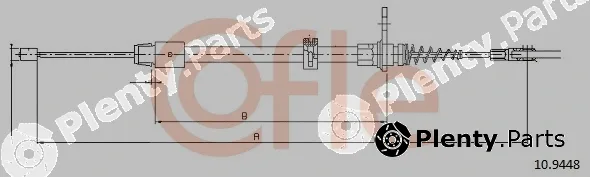 Cofle 10.9448 — Cable Pull, parking brake