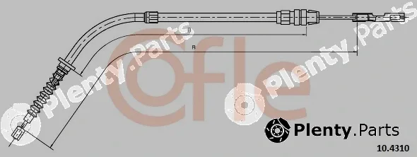 Cofle 10.4310 — Cable Pull, parking brake