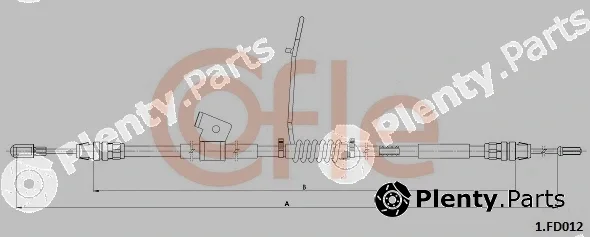 Cofle 1.FD012 — Cable Pull, parking brake
