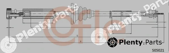 Cofle S05021 — Speedometer Cable