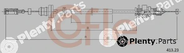 Cofle 92.413.23 — Accelerator Cable