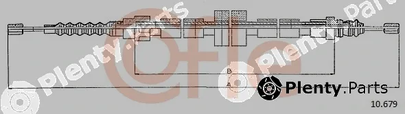 Cofle 10.679 — Cable Pull, parking brake