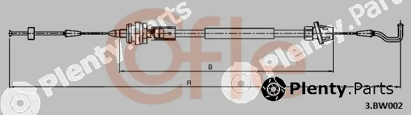 Cofle 92.3.BW002 — Accelerator Cable