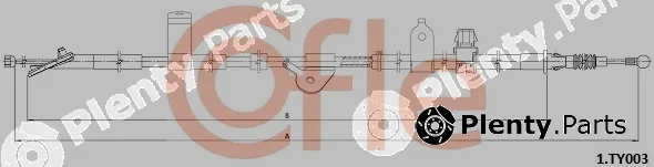 Cofle 92.1.TY003 — Cable Pull, parking brake