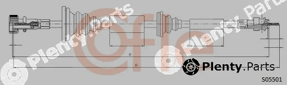 Cofle 92.S05501 — Speedometer Cable