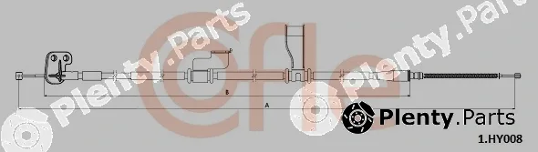 Cofle 1.HY008 — Cable Pull, parking brake