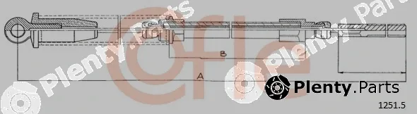 Cofle 1251.2 — Cable Pull, parking brake
