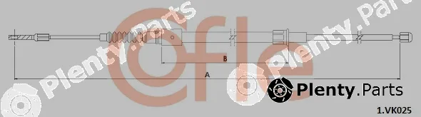 Cofle 92.1.VK025 — Cable Pull, parking brake