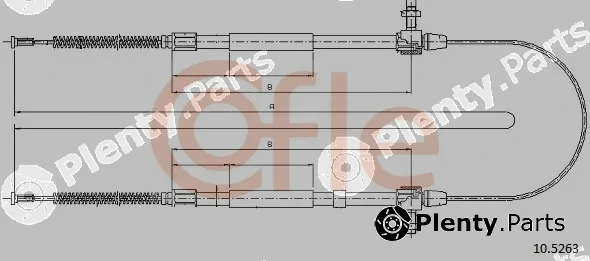 Cofle 10.5263 — Cable Pull, parking brake
