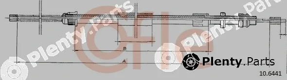 Cofle 92.10.6441 — Cable Pull, parking brake