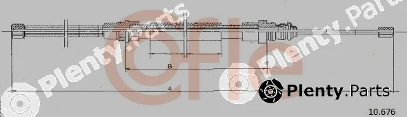 Cofle 10.676 — Cable Pull, parking brake