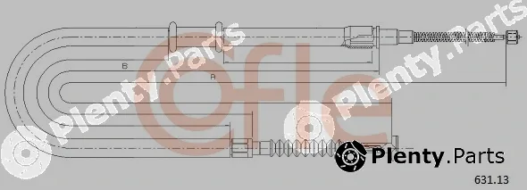Cofle 631.13 — Cable Pull, parking brake