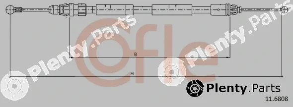 Cofle 92.11.6808 — Cable Pull, parking brake