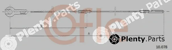 Cofle 10.078 — Accelerator Cable
