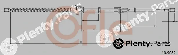 Cofle 10.9052 — Cable Pull, parking brake