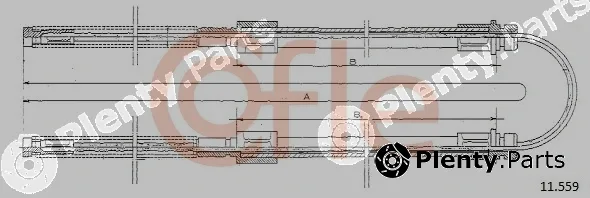Cofle 11.559 — Cable Pull, parking brake