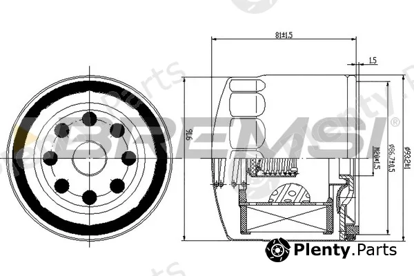 Bremsi FL1771 — Oil Filter