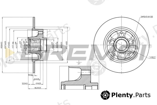 Bremsi CD7730S — Brake Disc