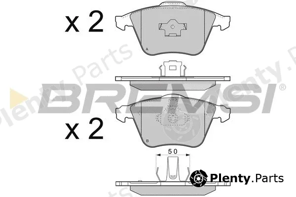Bremsi BP3301 — Brake Pad Set, disc brake