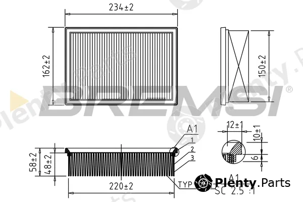 Bremsi FA0597 — Air Filter
