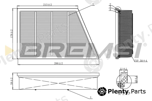 Bremsi FA1210 — Air Filter
