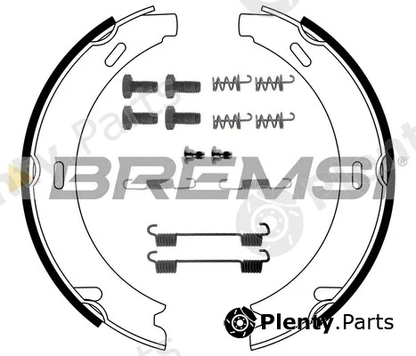 Bremsi GF0302-1 — Brake Shoe Set, parking brake