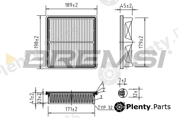 Bremsi FA1676 — Air Filter