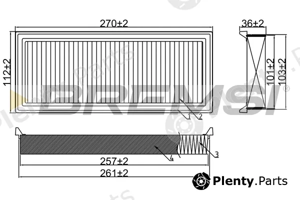 Bremsi FA0560 — Air Filter