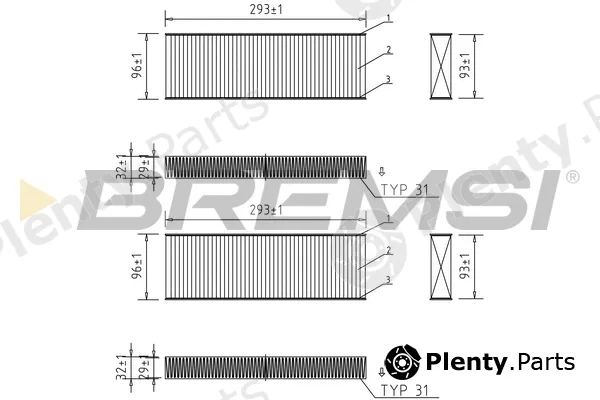 Bremsi FC0071A — Filter, cabin air