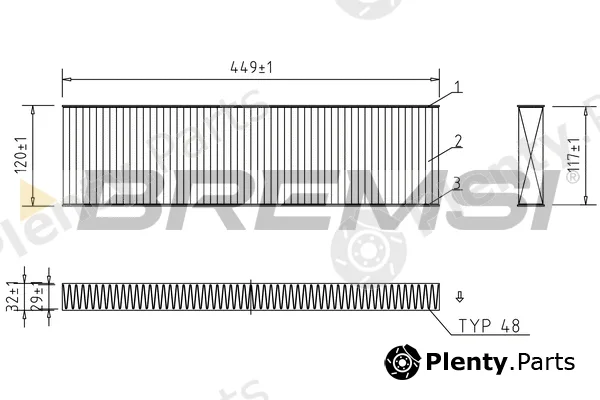 Bremsi FC0474C — Filter, cabin air