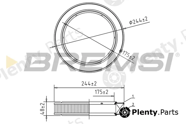 Bremsi FA1599 — Air Filter