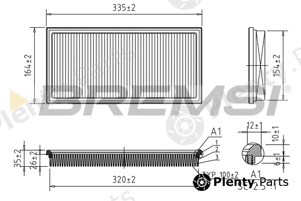 Bremsi FA2067 — Air Filter