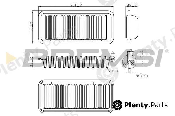 Bremsi FA0209 — Air Filter