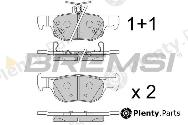 Bremsi BP3862 — Brake Pad Set, disc brake