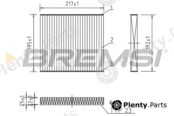 Bremsi FC0441C — Filter, cabin air