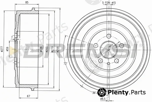 Bremsi CR5262 — Brake Drum