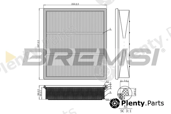 Bremsi FA2260 — Air Filter