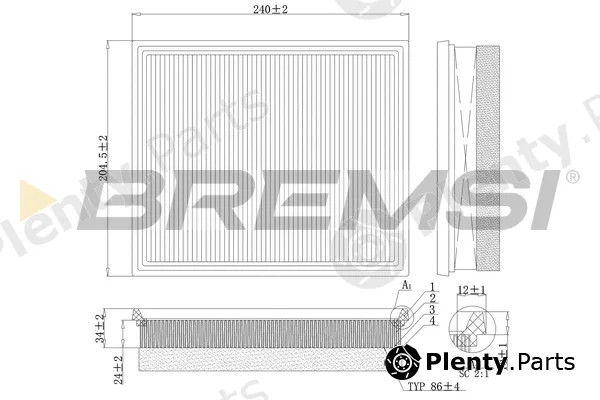 Bremsi FA0213 — Air Filter