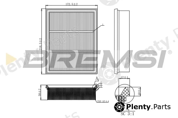 Bremsi FA0527 — Air Filter
