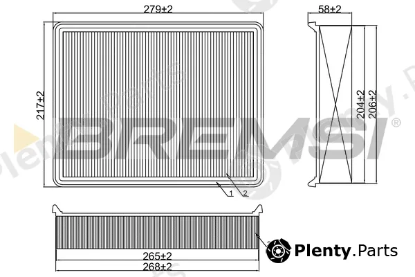 Bremsi FA1380 — Air Filter
