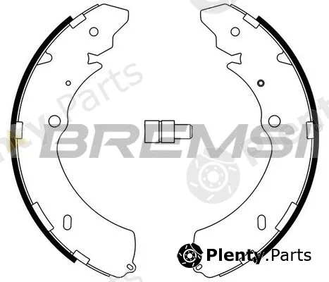 Bremsi GF0755 — Brake Shoe Set