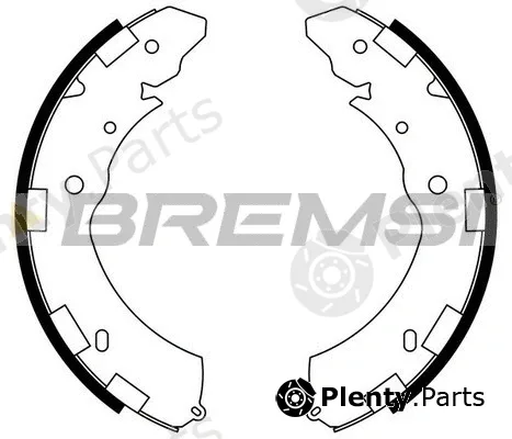 Bremsi GF0833 — Brake Shoe Set