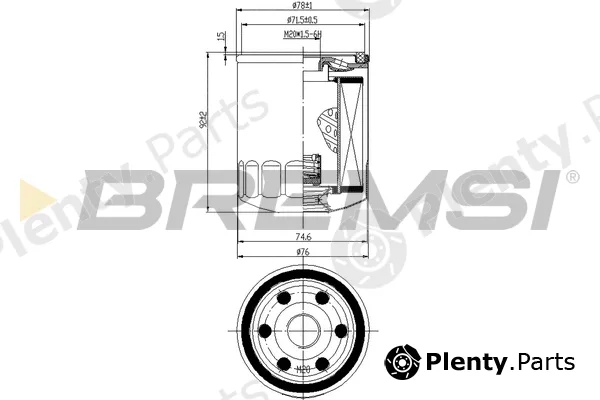 Bremsi FL0300 — Oil Filter