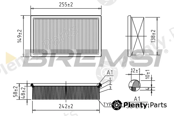 Bremsi FA1626 — Air Filter