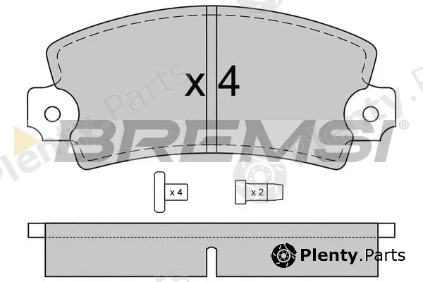 Bremsi BP2220 — Brake Pad Set, disc brake