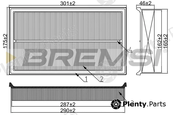 Bremsi FA2297 — Air Filter