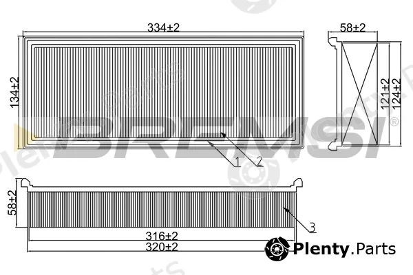 Bremsi FA1661 — Air Filter