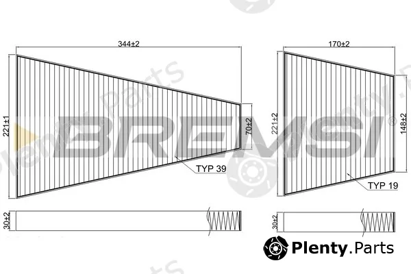 Bremsi FC2573C — Filter, cabin air