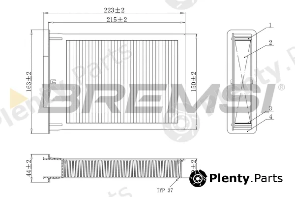 Bremsi FC0077 — Filter, cabin air